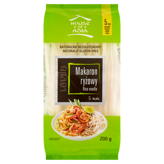 HOUSE OF ASIA makaron ryżowy wstążka 5mm 200g
