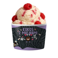 Widziały Gały Co Brały Lody Wegański kokos z malinami bez cukru 220ml