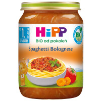 HiPP BIO Od Pokoleń Spaghetti Bolognese 1R 250g
