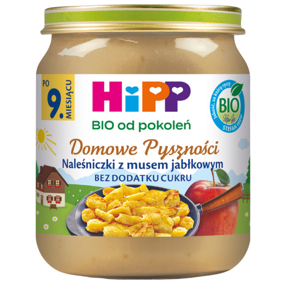 HiPP BIO Od Pokoleń Naleśniczki Z Musem Jabłkowym 9Mc 200g