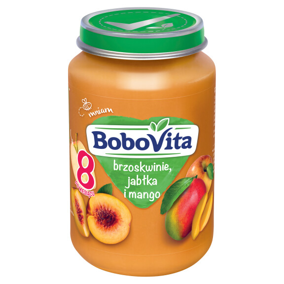 BoboVita brzoskwinie jabłka i mango po 8. miesiącu 190g