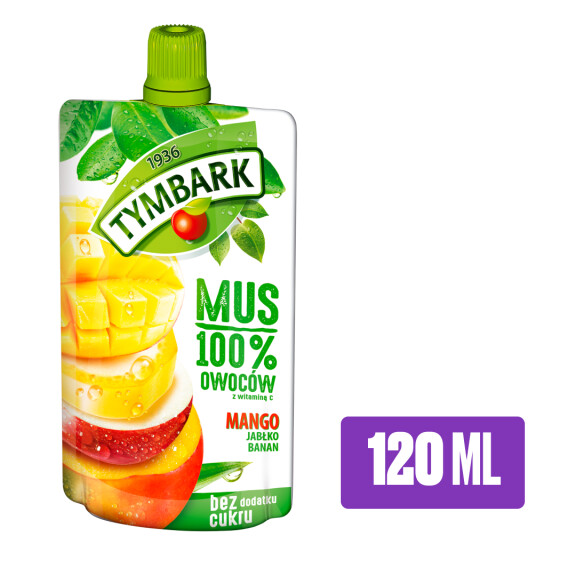 Tymbark mus mango-jabłko-banan 120ml