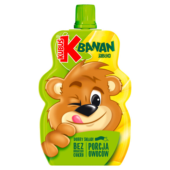 Kubuś mus 100% banan-jabłko 100g