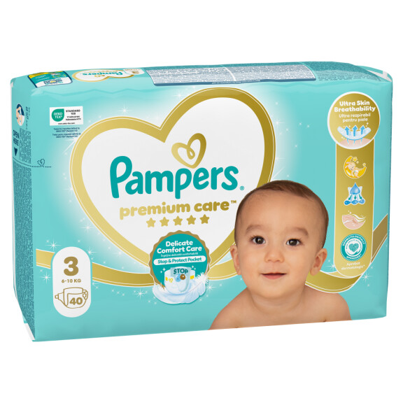 Pampers Premium Care rozmiar 3, 6kg-10kg, 40szt