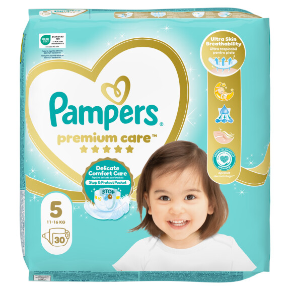 Pampers Premium Care rozmiar 5, 11kg-16kg, 30szt