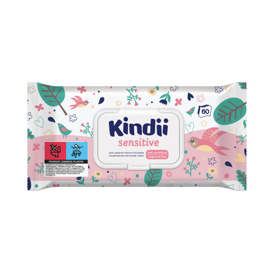 Chusteczki dla niemowląt i dzieci Kindii Sensitive 60szt.