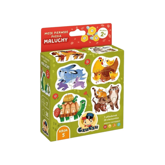 CzuCzu Moje pierwsze puzzle Maluchy 2+
