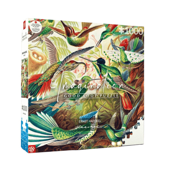 Puzzle Imagination Ernst Haeckel - Kolibry, 1000 elementów