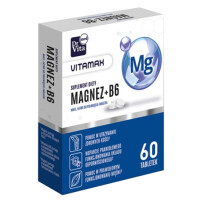 Dr Vita Magnez + Witamina B6, suplement diety, 60 tabletek