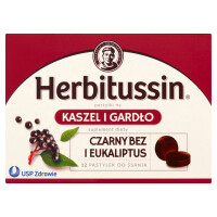 Herbitussin Kaszel i Gardło, suplement diety, 12 tabletek