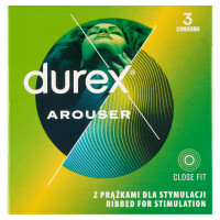 Durex Arouser prezerwatywy prążkowane 3 szt.