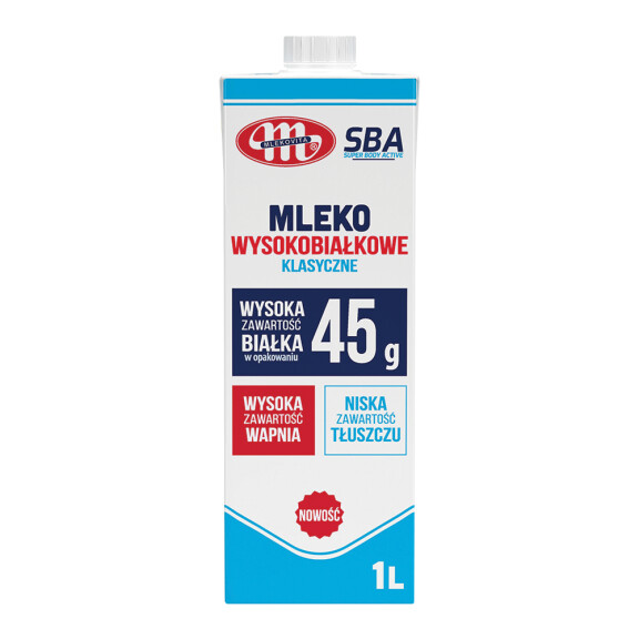 Mlekovita Super Body Active mleko wysokobiałkowe UHT 0,5% 1l