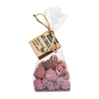 Łysoń Api Snacks Malina z miodem i pyłkiem w białej czekoladzie 50g