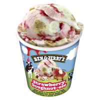 B&J Strawberry Doughnut-eee lody śmietankowo-truskawkowe 465ml