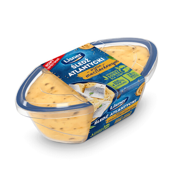 Lisner Filety śledziowe w sosie musztardowym 280g