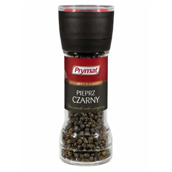 Prymat Pieprz czarny ziarnisty młynek 47g