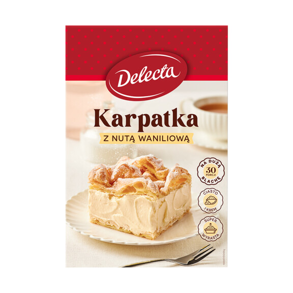Delecta Ciasto Karpatka z nutą waniliową 375g