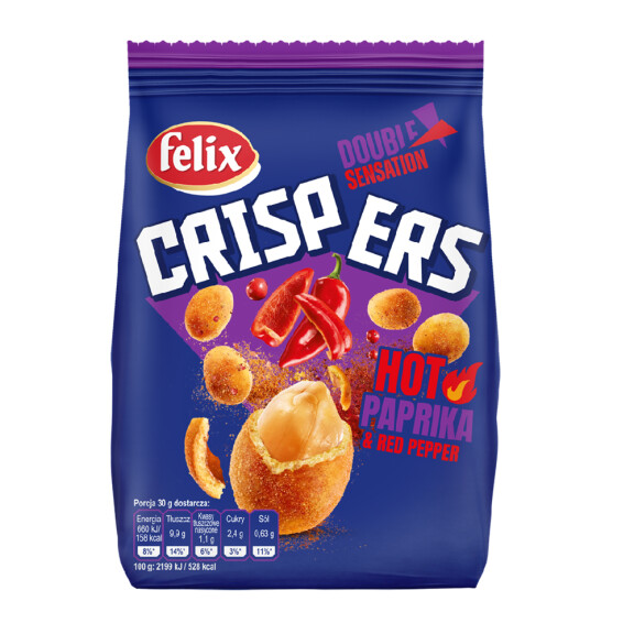 FELIX Orzeszki ziemne Crispers Hot Paprika & Red Pepper 125g