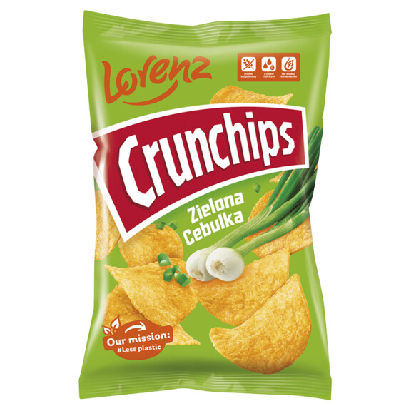 Crunchips Zielona Cebulka chipsy 130g