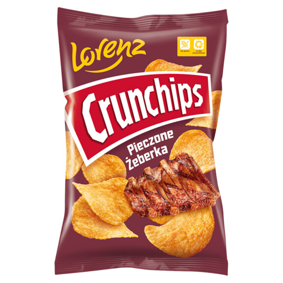 Crunchips Pieczone Żeberka chipsy 130g