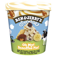 B&J Sundae Oh My! Banoffee Pie! lody bananowo-karmelowe 427ml