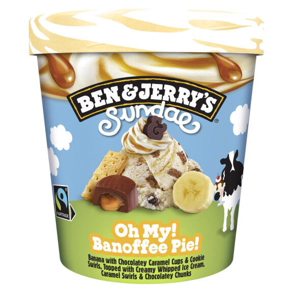 B&J Sundae Oh My! Banoffee Pie! lody bananowo-karmelowe 427ml