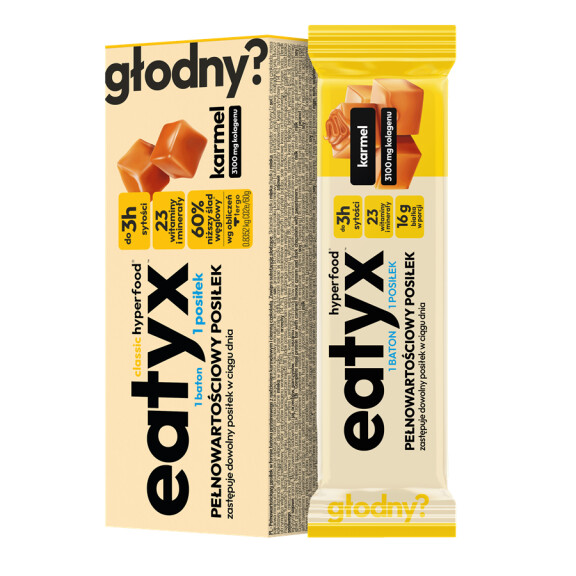 EATYX posiłek w formie batona w kartoniku karmel 60g