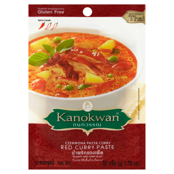 KANOKWAN Pasta curry czerwona bezglutenowa 50g