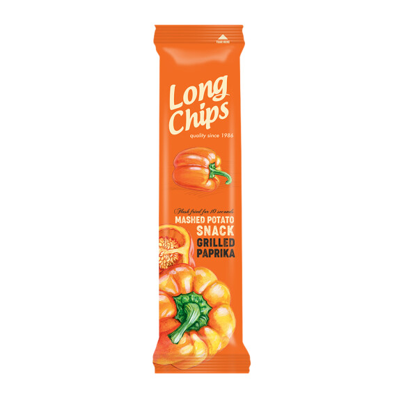 Long Chips chipsy ziemniaczane o smaku grillowanej papryki 75g