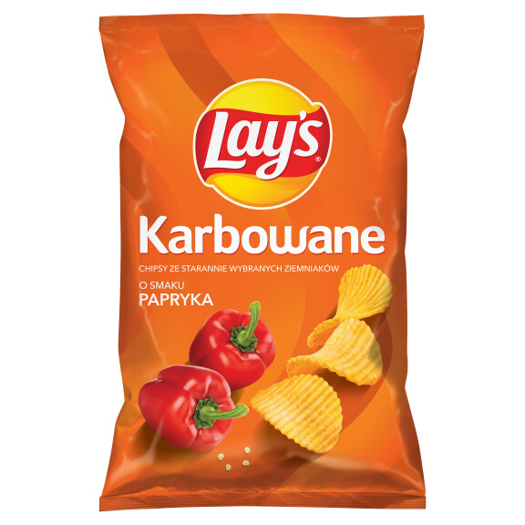 Lay's Max karbowane o smaku papryki 120 g