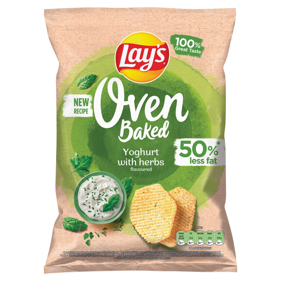 Lay's Oven Baked chipsy ziemniaczane o smaku jogurtu z ziołami 110g