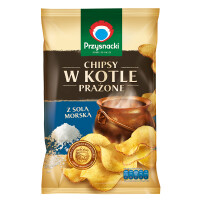 PRZYSNACKI Chipsy w kotle prażone sól morska 125g