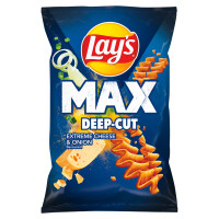 Lay's Max Deep Cut Extreme chipsy ziemniaczane o smaku sera i cebulki 120g