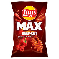 Lay's Max Deep Cut Twisted chipsy ziemniaczane o smaku papryki 120g