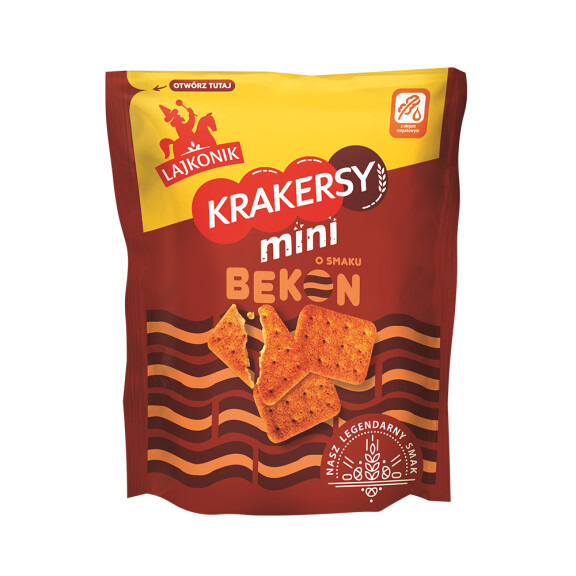 Lajkonik Mini Krakersy bekon 100g