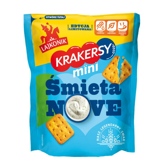 Lajkonik Mini Krakersy Śmietanove 100g