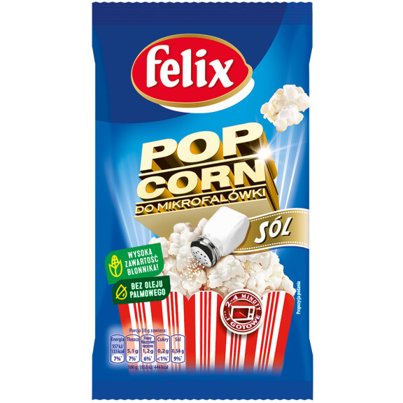 Felix popcorn do prażenia solony 90g