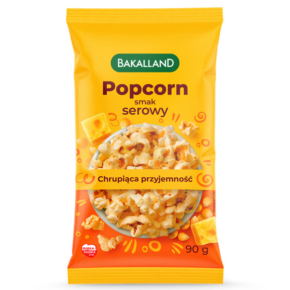 Bakalland Popcorn do mikrofali serowy 90g