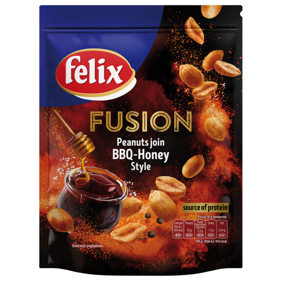 Felix Fusion orzeszki ziemne smażone o smaku BBQ z miodem 150g