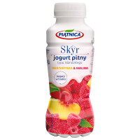 Piątnica skyr jogurt pitny typu islandzkiego nektarynka-malina 330ml