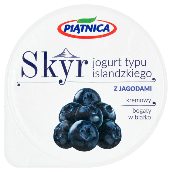 Piątnica skyr jogurt typu islandzkiego z jagodami 150g