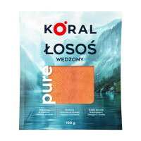 Koral łosoś wędzony plastry 100g