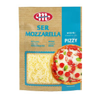 Mlekovita Mozzarella ser tarty wiórki 150g