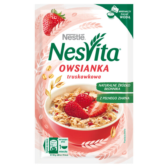 NesVita owsianka truskawkowa 45g