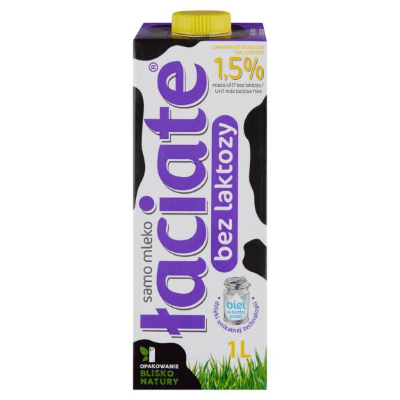 Łaciate mleko UHT bez laktozy 1,5% 1l