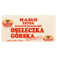 Sobik Masło ekstra osełeczka górska mini 100g