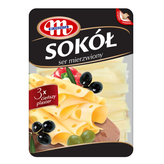 Mlekovita ser mierzwiony Sokół plastry 150g