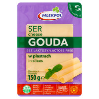 Mlekpol bez laktozy ser gouda w plastrach 150g