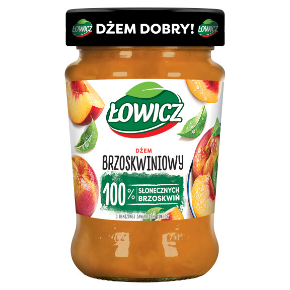 Łowicz dżem brzoskwiniowy niskosłodzony 280g