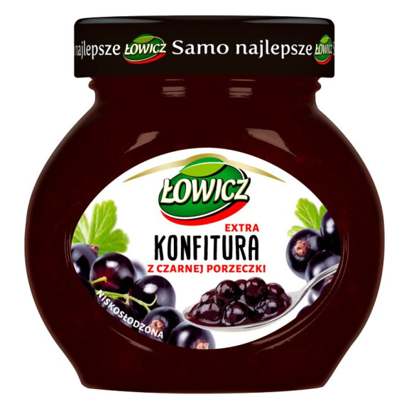 Łowicz konfitura czarna porzeczka 240g